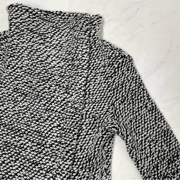 Blank NYC Black White Knit Friend Zone Jacket Size Small Outdoor Travel Fall - Picture 3 of 7